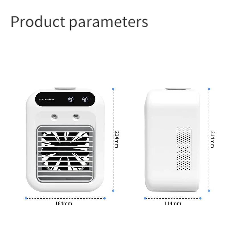Portable Mini Air Conditioner with Humidifier Fan