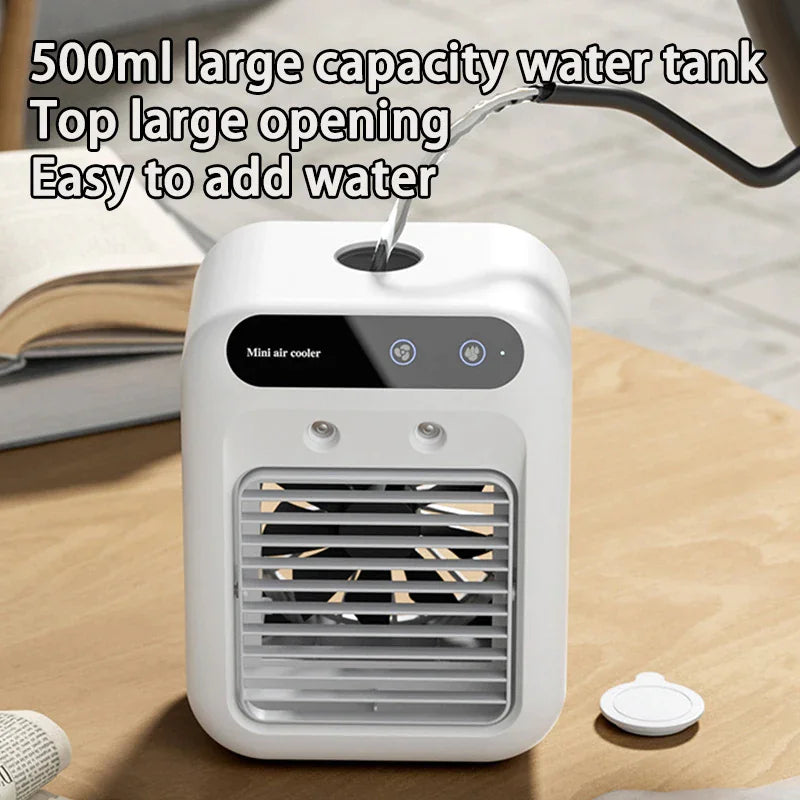 Portable Mini Air Conditioner with Humidifier Fan