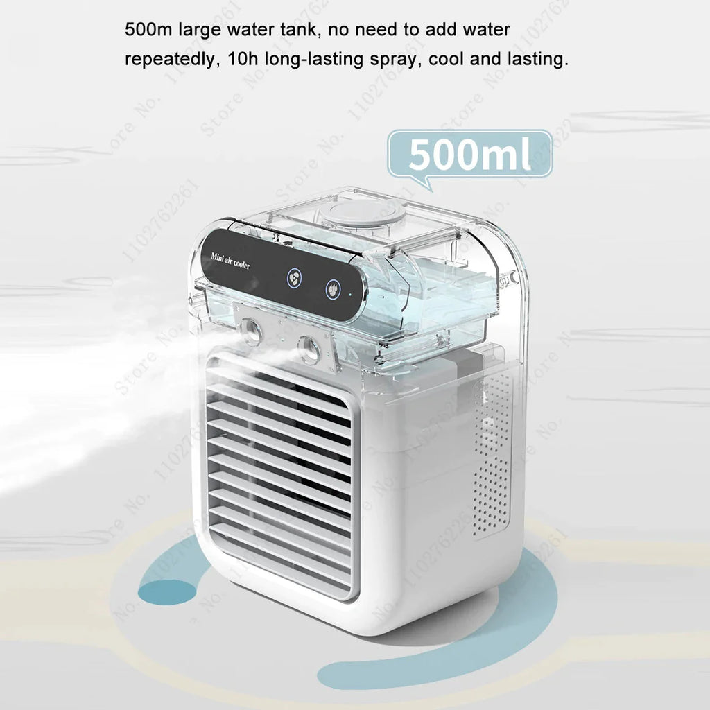 Portable Mini Air Conditioner with Humidifier Fan